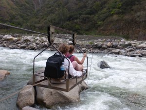 Gondeln über den Fluss