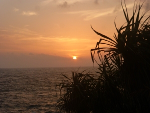 Sunset at Sri Lankas South Coast